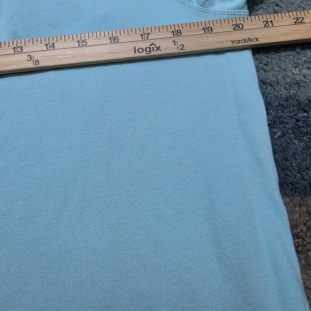 Armani Collezioni Polo Shirt Mens L Blue Short Sleeve Designer - Picture 7 of 9